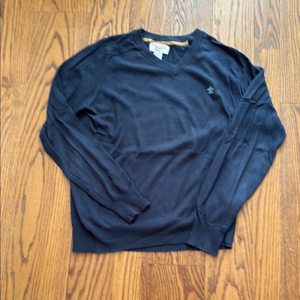 Original Penguin Blue V-Neck Sweater